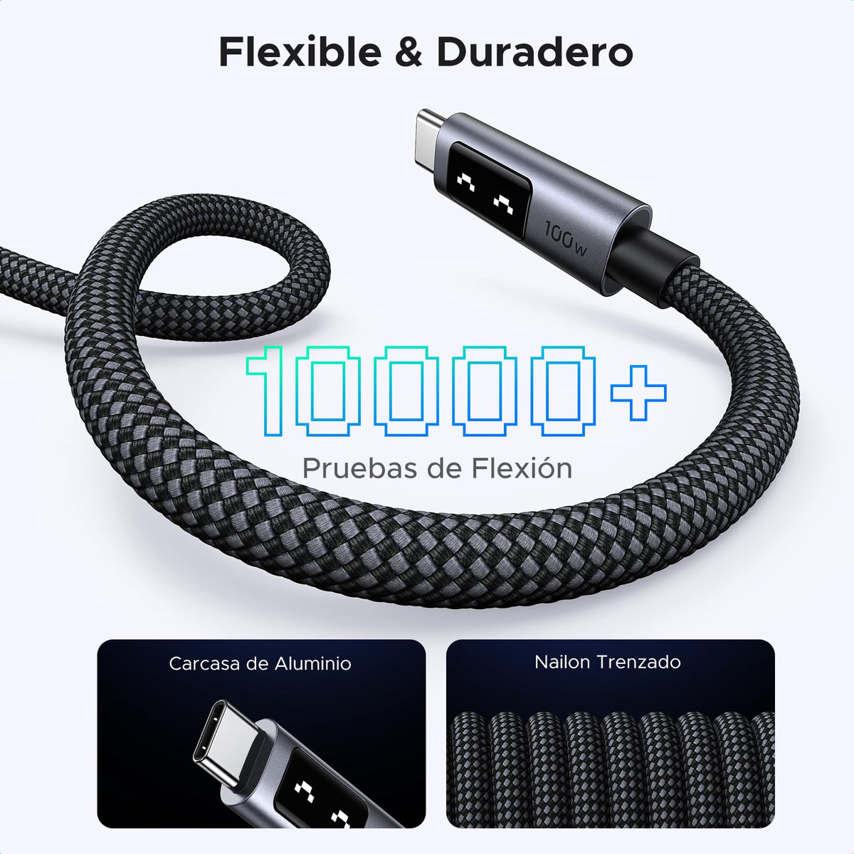 UGREEN UNO USB-C to USB-C Cable 100W, 2-Pack